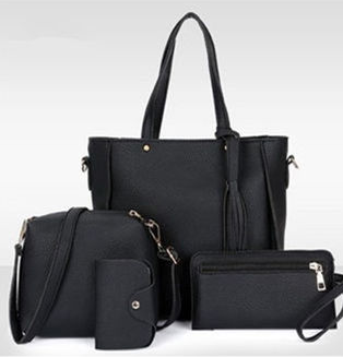 Sac à main - 4 Pièces - Noir
