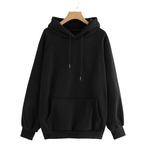 Sweat à Capuche - Noir - Simple
